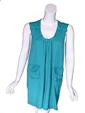 MIU MIU Sleeveless Jersey Dress in Turquoise