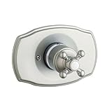 IMAGE OF Grohe 19725AV0 Geneva Pressure Balance Valve Trim Cross Satin Nickel