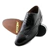 NOHARM Traditional Black Brogue Vegan Shoes NOHR1962