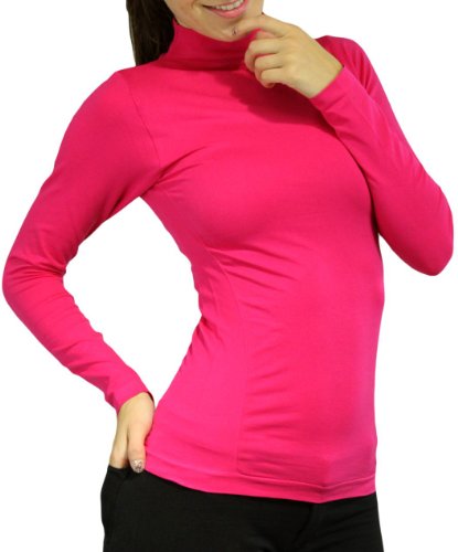 ToBeInStyle Women's Long Sleeve Turtleneck T-Shirt