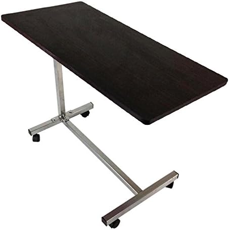 Over Bed Table Hospital Overbed Medical Top Computer Tray (DEFECTIVE) (Dark Brown)