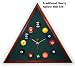 Cherry Triangle Billiard Clock Spruce Mali Felt