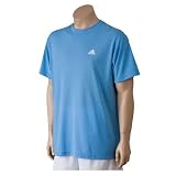 Mens Adidas ClimaLite T-Shirt - Columbia Blue/White
