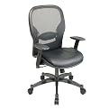 Matrex Back Manager's Chair with Leather Seat - Black
