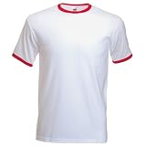 Fruit of the Loom Ringer Cotton T-Shirt (7 Colours)