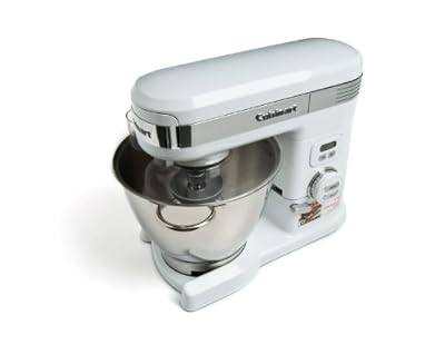 Cuisinart 5.5 Quart 12-Speed Stand Mixer SM-55, White Metal