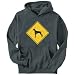 Hoodie Mens Dark Silver " Doberman Pinscher SIGN " OLD / VINTAGE Dogs