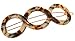 France Luxe Triple Circle Tige Boule Barrette - Classic
