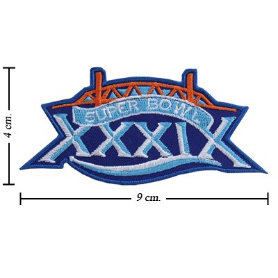 NFL Super Bowl XXXIX 2004 Style-39 Embroidered Iron On Patch