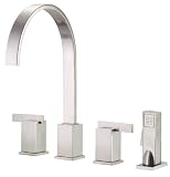 Danze Sirius Collection Two Handle Concealed Deck Kitchen Faucet - D422044SS