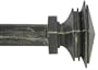 Window Curtain Rod / Drapery Rod 18inch To 48inch Stacked Square