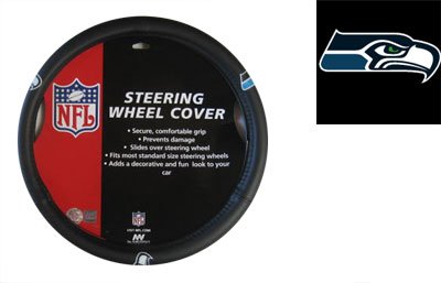 Official NFL License Steering Wheel Cover - Seattle Seahawks