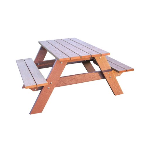  picnic table 4 w weathered top black frame recycled plastic picnic