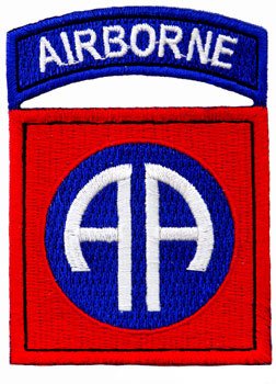 82nd Airborne SSI Embroidered Patch US Army AA All-American Iron-On Military Insignia