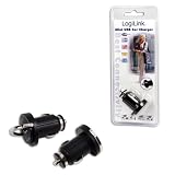 LogiLink USB KFZ-Ladeger&auml;t 12-24 Volt 1200 mA