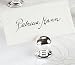 Silver Sphere Place Card Holder 10 Piece Set for Wedding Reception Tables