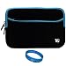 Blue Trim Durable Scratch Resistant Neoprene Sleeve Protective Carrying Case for Amazon Kindle Fire 7-inch Multi Touch Screen Tablet - 8GB Android Wireless (Wifi) Tablet + SumacLife TM Wisdom Courage Wristband