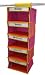 Kangaroom 5-Shelf Kids Clothes Organizer, Pink