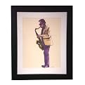 Cool Jazz Modern Framed Art - 22x28"