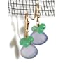 14K Gold Blue Chalcedony Chrysoprase Briolette Earrings