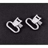 Uncle Mike's Super Swivels Bolt Action Size 1 1/4, Finish Nickel Plated, Set Of 2