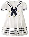 New White Navy Nautical Sailor Dress with Hat July 4th Pageant (2T to 4T)