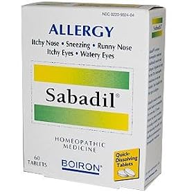 Boiron Sabadil, Quick-Dissolving Tablets, 60 ct.