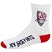 New Jersey Nets Youth White Team Logo Crew Socks