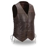First Mfg Men's 10 Pocket Vest (4X, Brown)