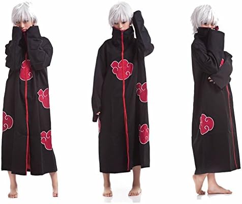 Gury Cosplay Akatsuki Orochimaru Uchiha Madara Sasuke Itachi Costume Cloak Uniform (XLarge)