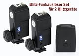 Produkt-Bild: Funk-Blitzausl&ouml;ser Canon 30m mit 2 Empf&auml;ngern f&uuml;r fast alle Blitzger&auml;te z.B. Canon 580EX II, 430EX II - Nikon SB-900, SB-800 uvm