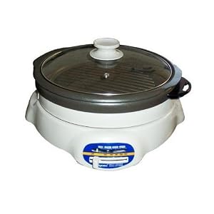 Sunpentown ST-360 1200-Watt 4-1 2-Liter Cooker with Shabu-Shabu Pot and Grill pan by Sunpentown