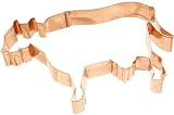 Old River Road Cow Shape Cookie Cutter, Copper