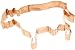 Old River Road Cow Shape Cookie Cutter, Copper