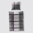 Bierbaum 3867_20 Satin Bettw�sche 155 x 220 cm silber