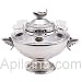 Silver Plated Caviar Server with Six Vodka Glasses