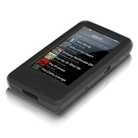 EASYi - Black Silicone Case & Touchscreen Technology Screen Protector for Sony Walkman X Series 16GB 32GB NWZX1060B NWZX1050B