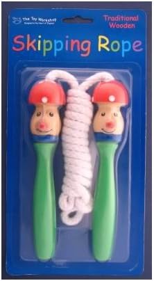 Wooden Mushroom Skipping Jump Rope by The Toy Workshop