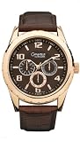Brown Caravelle Bulova Men’s Leather Strap Watch