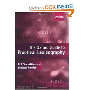 The Oxford Guide to Practical Lexicography - B. T. Sue Atkins