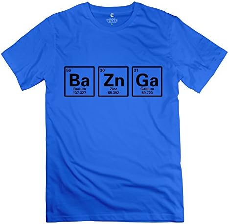 TGRJ Men's T Shirt - Funny TBBT Ba Black Ba Zn Ga Bazinga Sheldon Big Bang Theory T-shirt RoyalBlue Size XXL