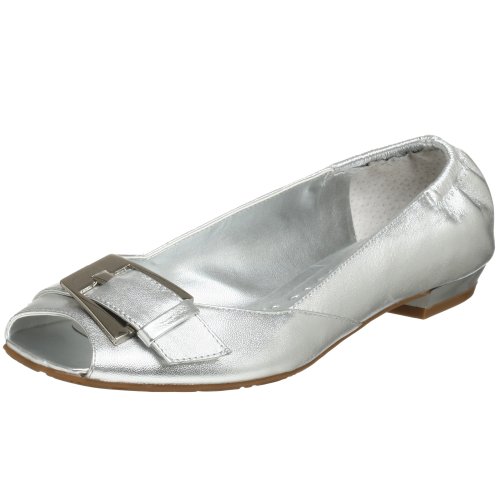 BCBGirls Women's Piper Peep Toe Flat