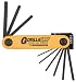 image and picture of Torx, No. of Blades - 8, Size - T6 - T25, Gorilla Grip Fold Up Tool Set, Bondhus Ball Driver (1 Set)