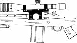 Mount Springfield M-1A, M14 Blue