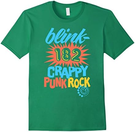 Men's Blink 182 Shirt Drawn Up Logo - T-Shirt 2XL Kelly Green