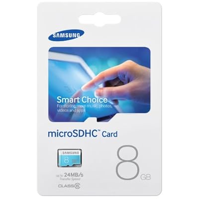 SAMSUNG MB-MS08D MicroSDHC 8GB Class 6 memory card