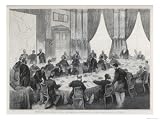 Berlin Conference Bismarck Presides Over a Diplomatic Conference to Discuss Events in Africa Stretched Canvas Poster Print