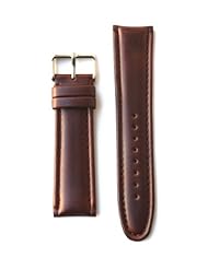 18mm Brown Oil-Tanned Italian Leather with Matching Lining