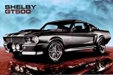 Ford Mustang GT 500 Muscle Car Poster Poster Print, 36x24 Poster Print, 36x24 Transportation Poster Print, 36x24