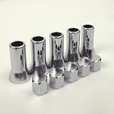 Quick Pressure - TR414 Valve Sleeves and Hexagon Caps (5 sets/pack) - Chrome Plated Brass